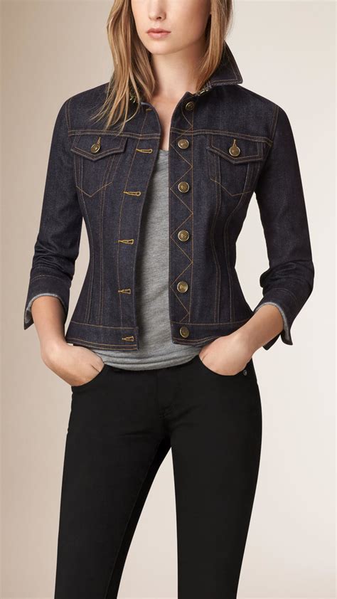 jeans donna burberry|burberry denim jacket women.